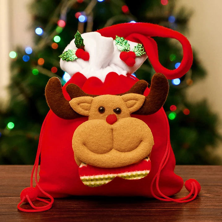 1-20 PCS Christmas Gift Bags Handbags Tote Bags