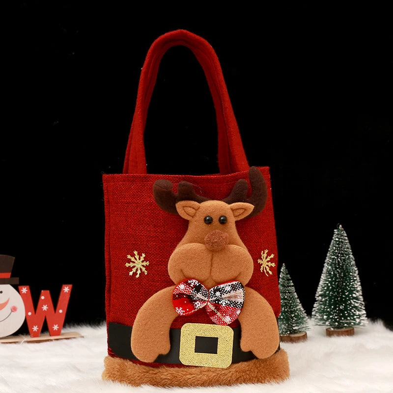 1-20 PCS Christmas Gift Bags Handbags Tote Bags