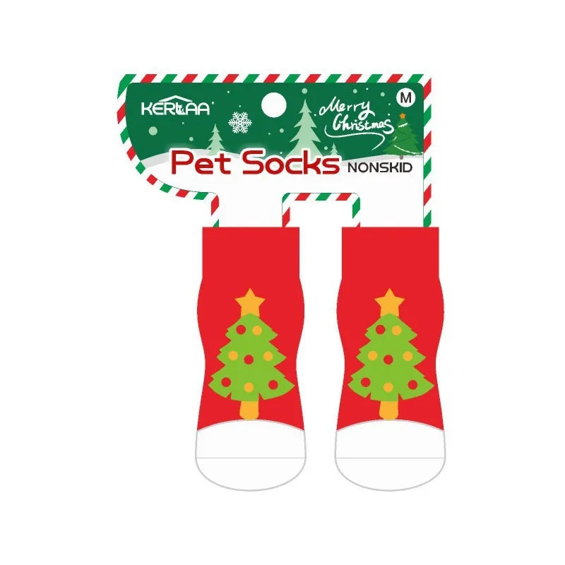 Christmas Dog Socks Non Slip