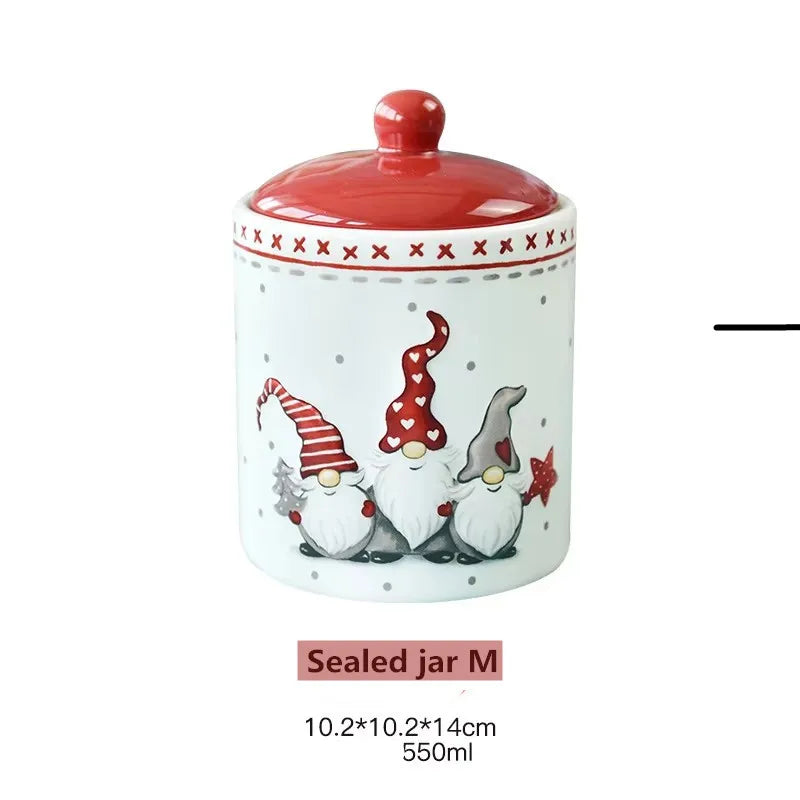 Nordic Santa Claus Christmas Tableware Gift