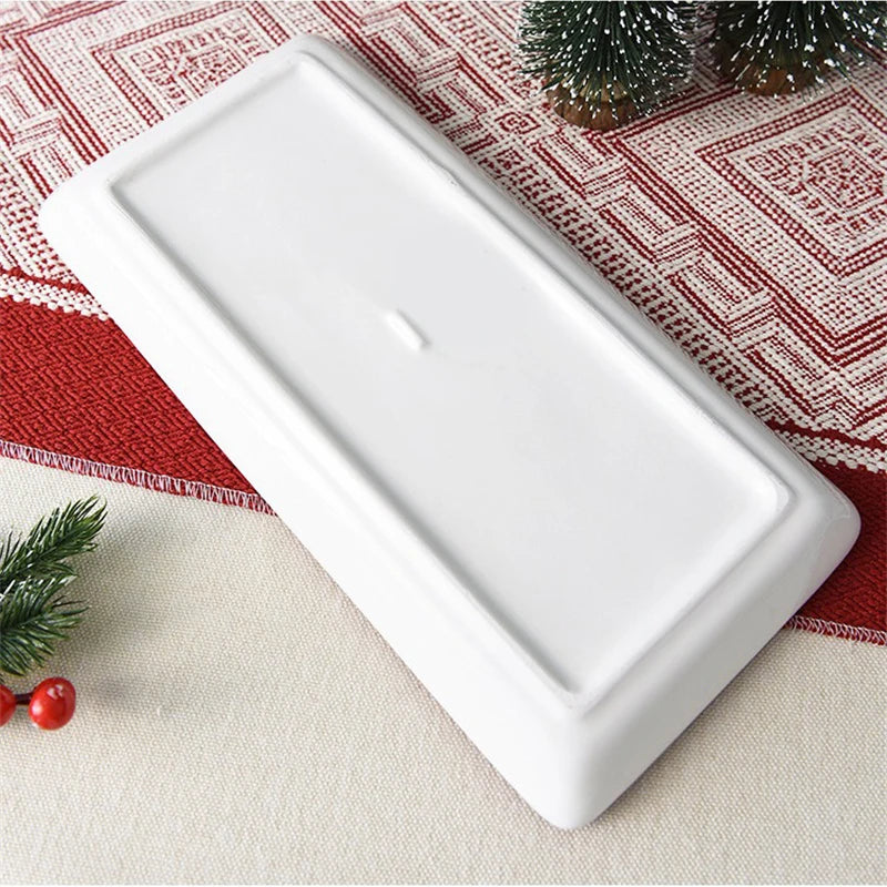 Christmas Vintage Ceramic Dessert Plate