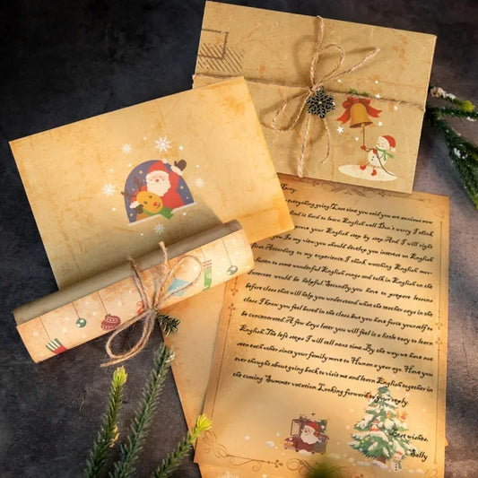 6-30pcs Christmas Paper Envelopes  & Letter Pads