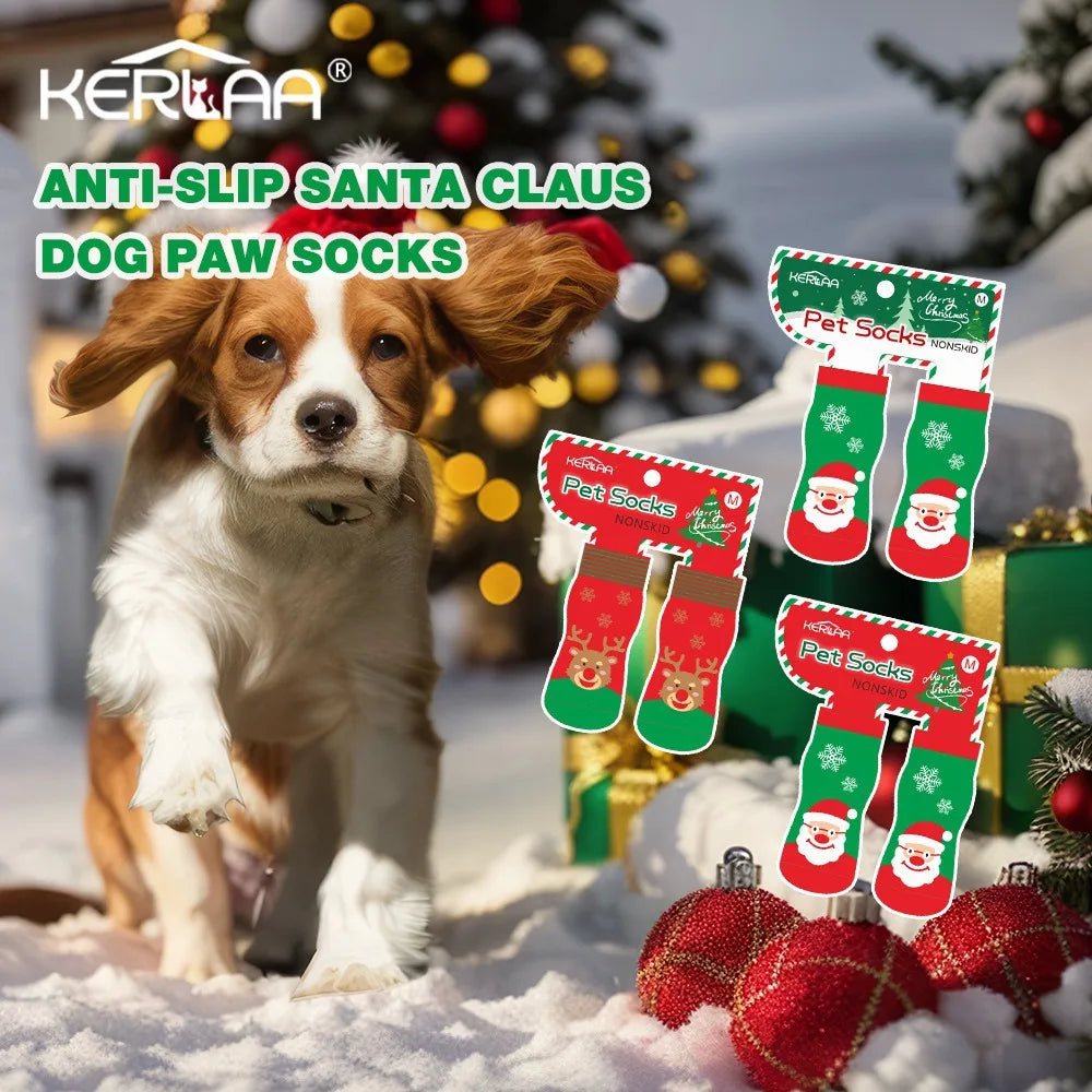 Christmas Dog Socks Non Slip
