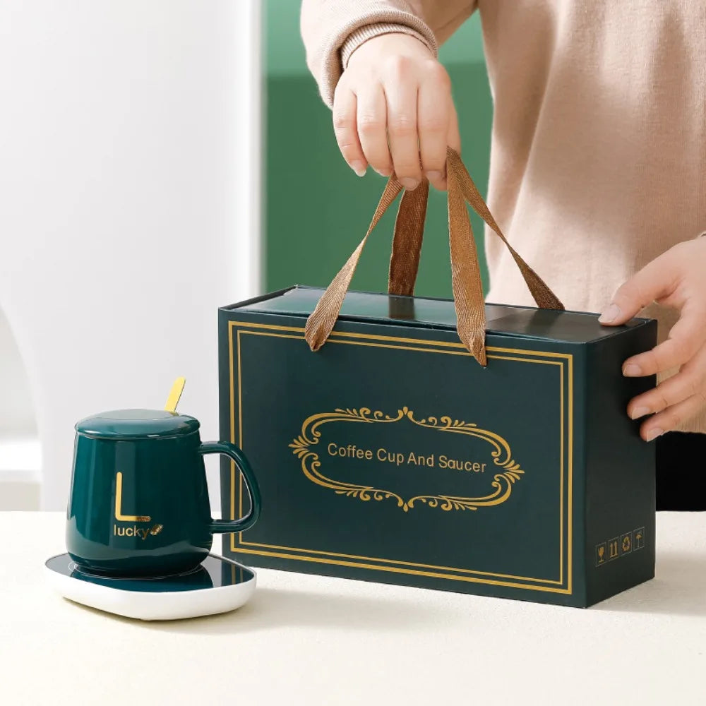 Mug Christmas Gift Set with Warmer