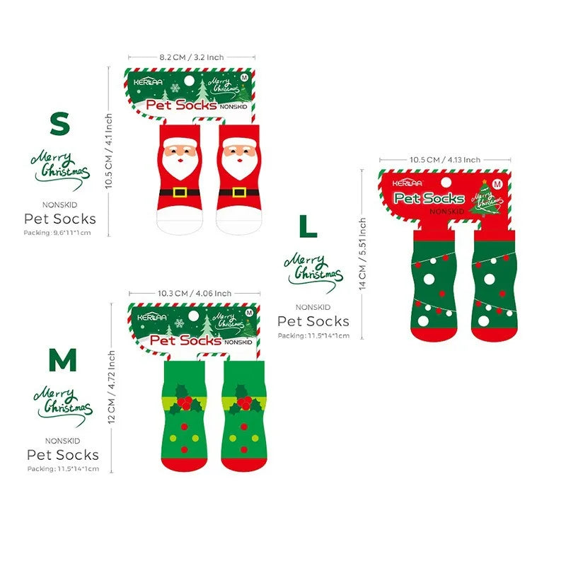 Christmas Dog Socks Non Slip