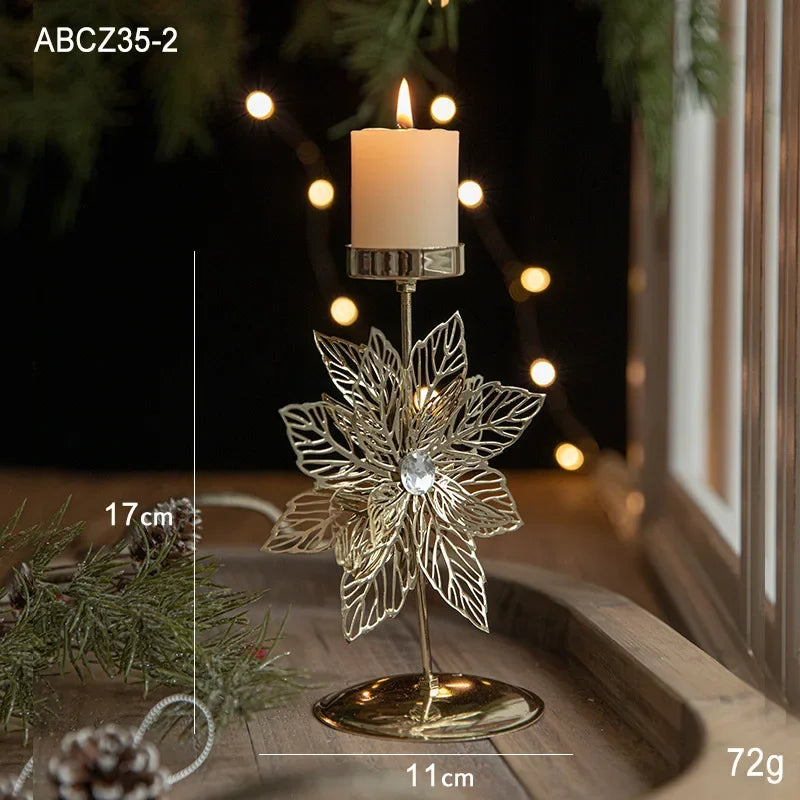 Christmas Votive Metal Candle Holder