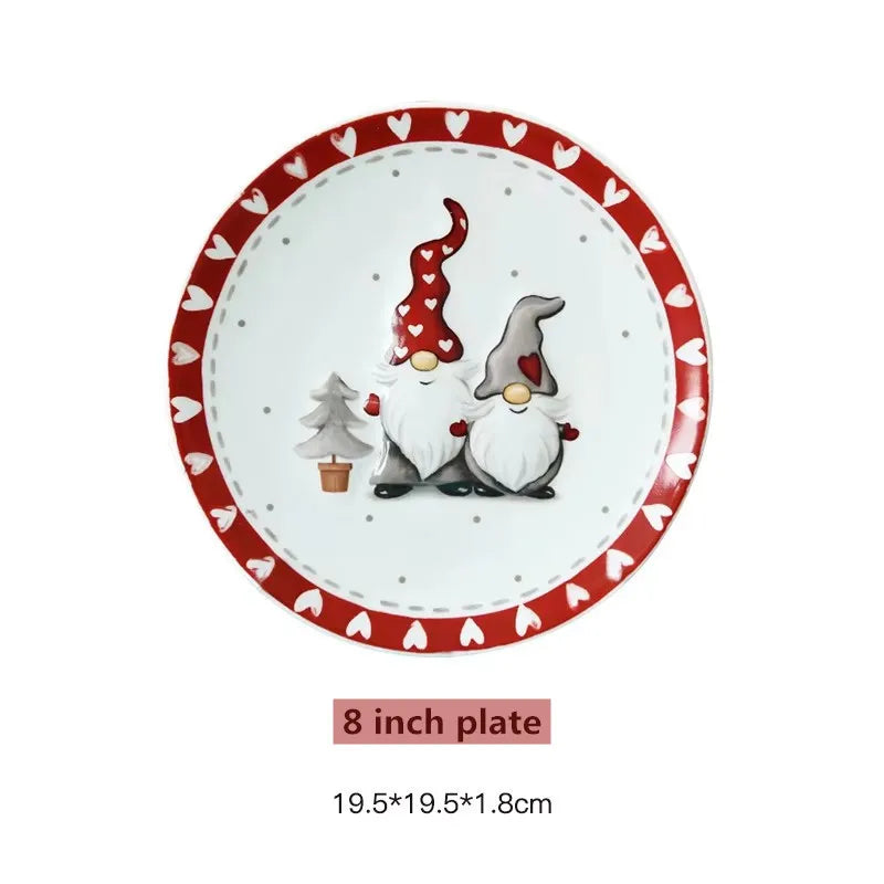 Nordic Santa Claus Christmas Tableware Gift