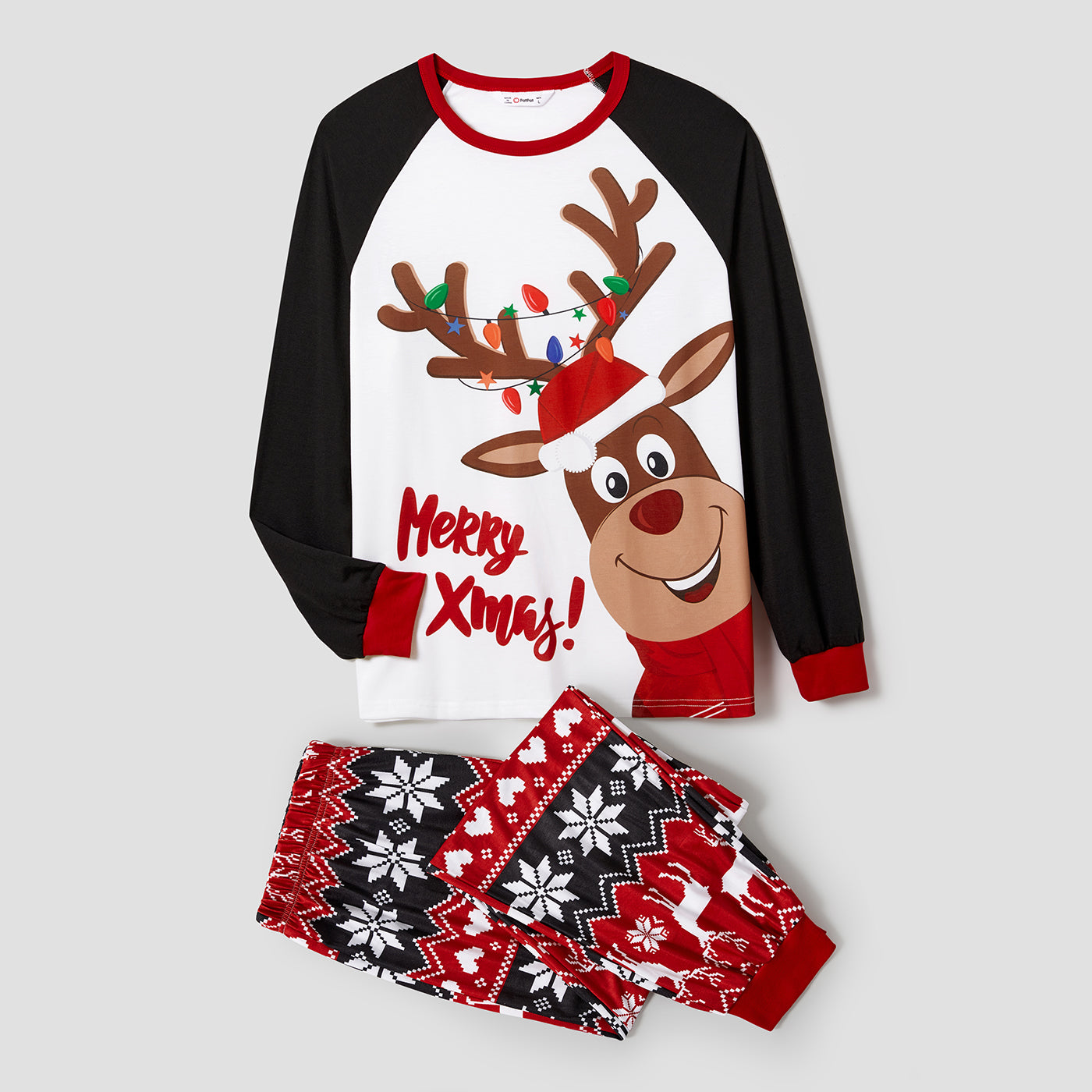 Reindeer Christmas Matching Family Pajamas