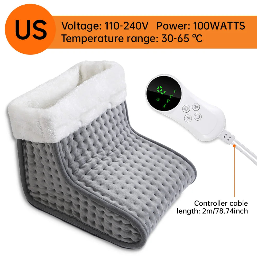 Electric Heated Foot US/EU Warmers Soft Feet