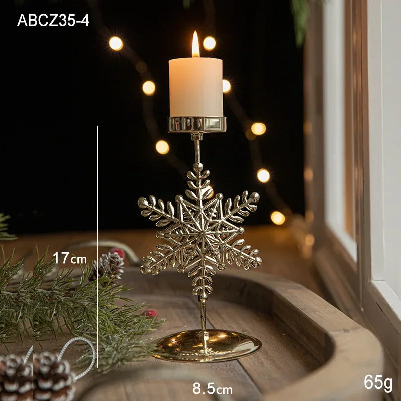 Christmas Votive Metal Candle Holder