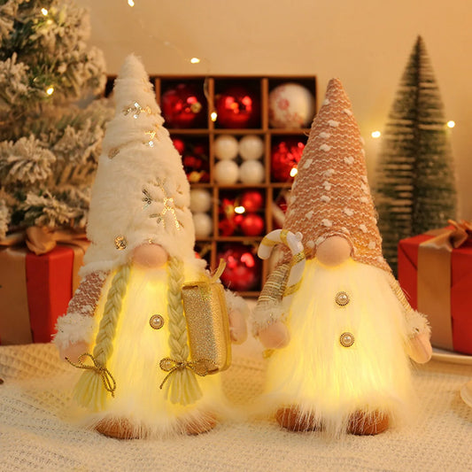 30cm Glowing Gnome Christmas Decorations