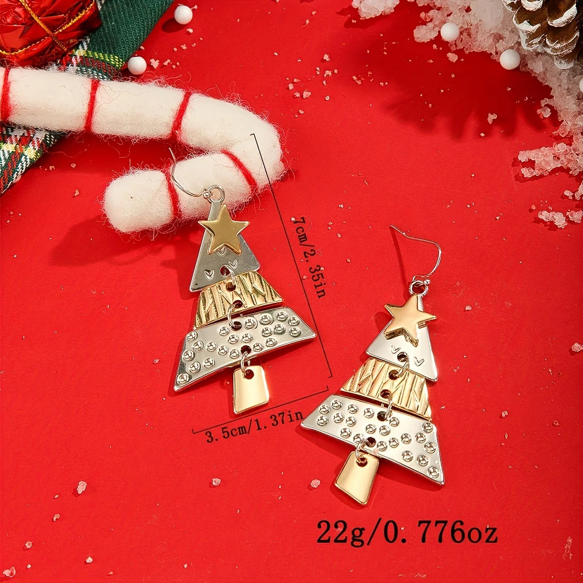 Christmas Tree Earrings for Women