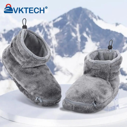 USB Heater Foot Shoes Winter Warm Snow Boots