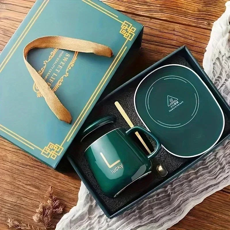Mug Christmas Gift Set with Warmer