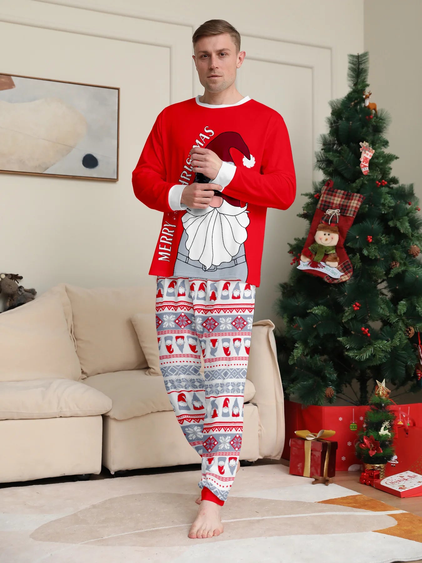 Christmas Pajama Set Santa Claus