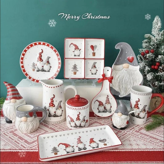 Nordic Santa Claus Christmas Tableware Gift