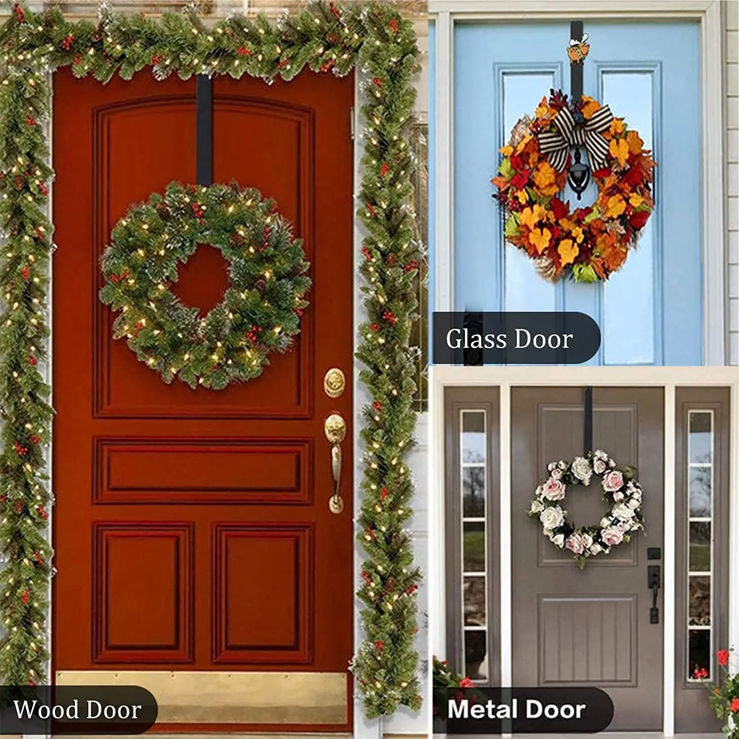 Wreath Hanger for Front Door Christmas
