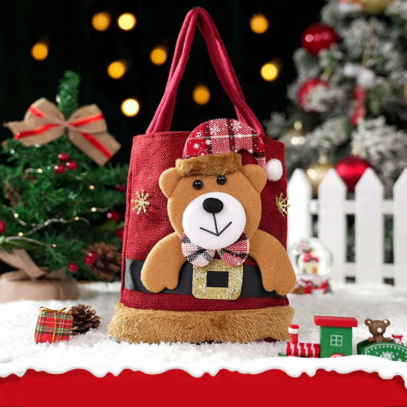 1-20 PCS Christmas Gift Bags Handbags Tote Bags