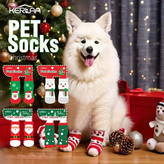 Christmas Dog Socks Non Slip