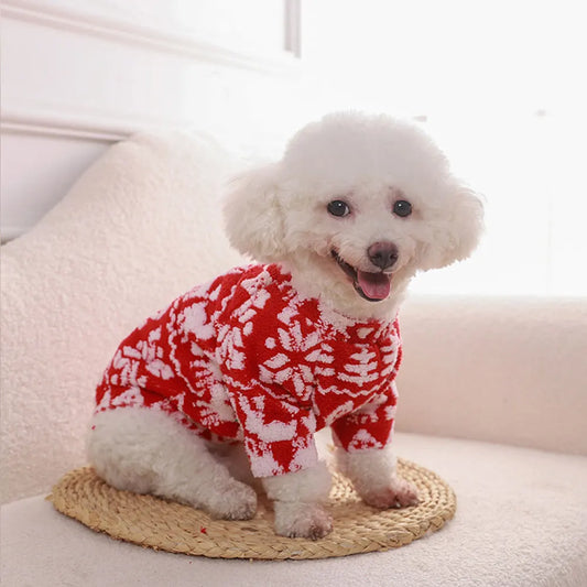Christmas Clothes Soft Fleece Pet Clothing