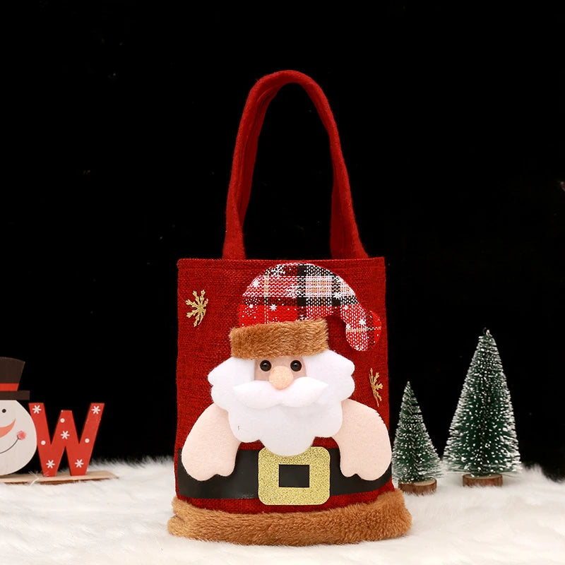 1-20 PCS Christmas Gift Bags Handbags Tote Bags