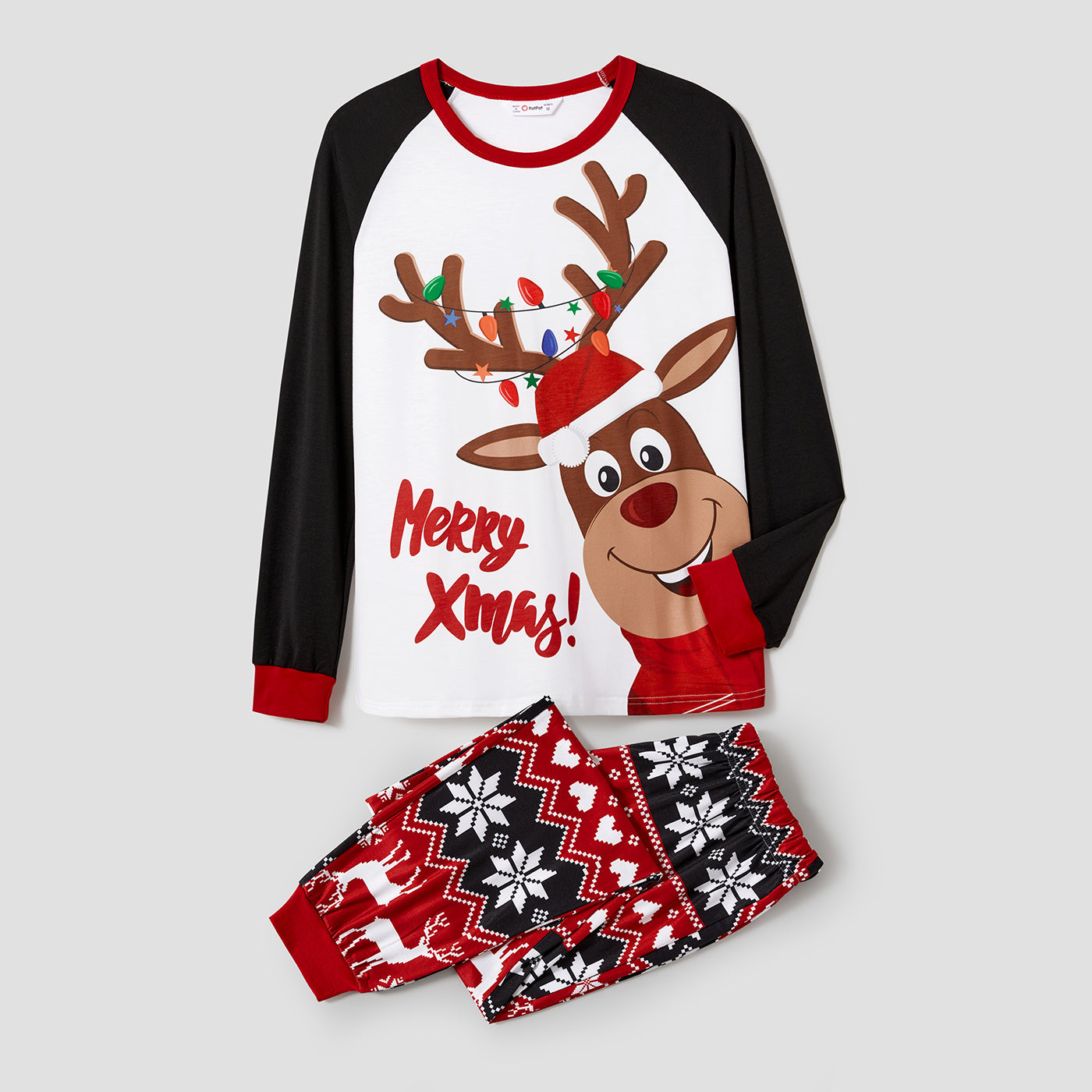 Reindeer Christmas Matching Family Pajamas