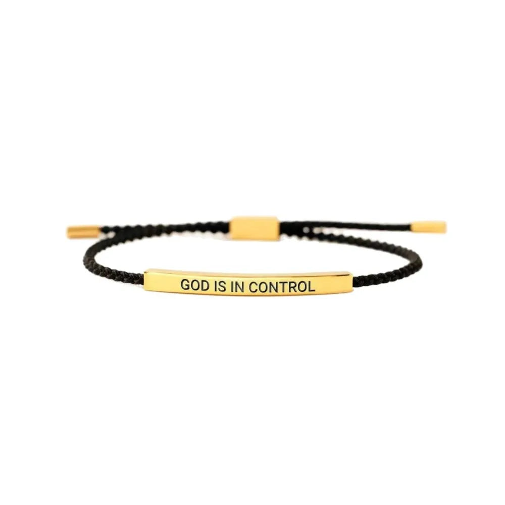 Inspirational Bracelet 'God Is in Control'
