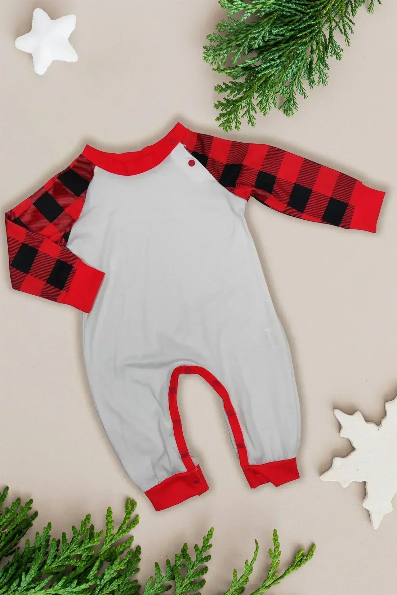 Plaid Print Christmas Pajamas Sets