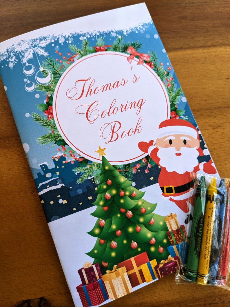 Customized Christmas Coloring Book