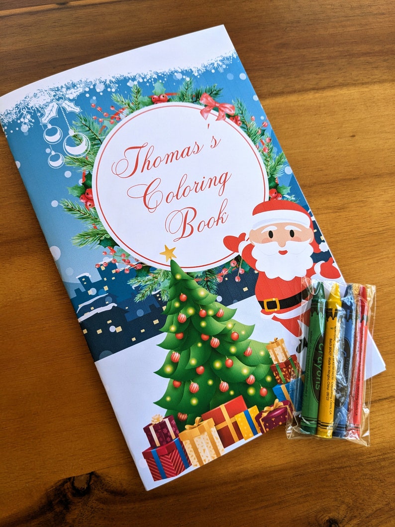 Customized Christmas Coloring Book