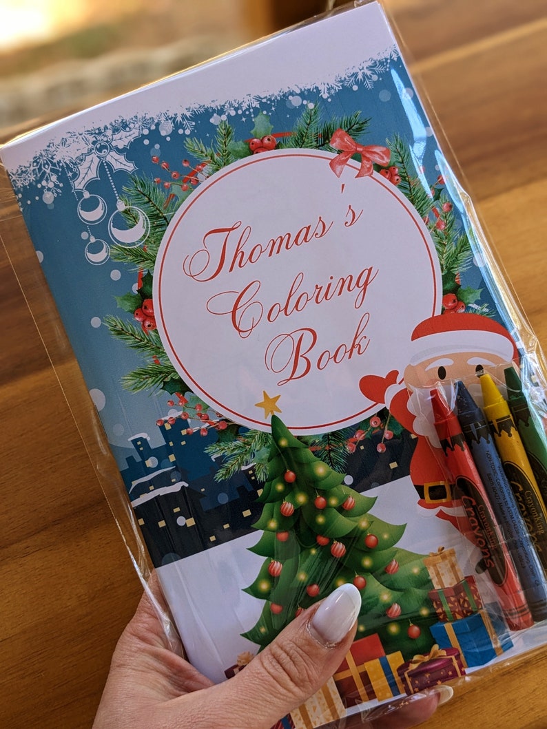 Customized Christmas Coloring Book