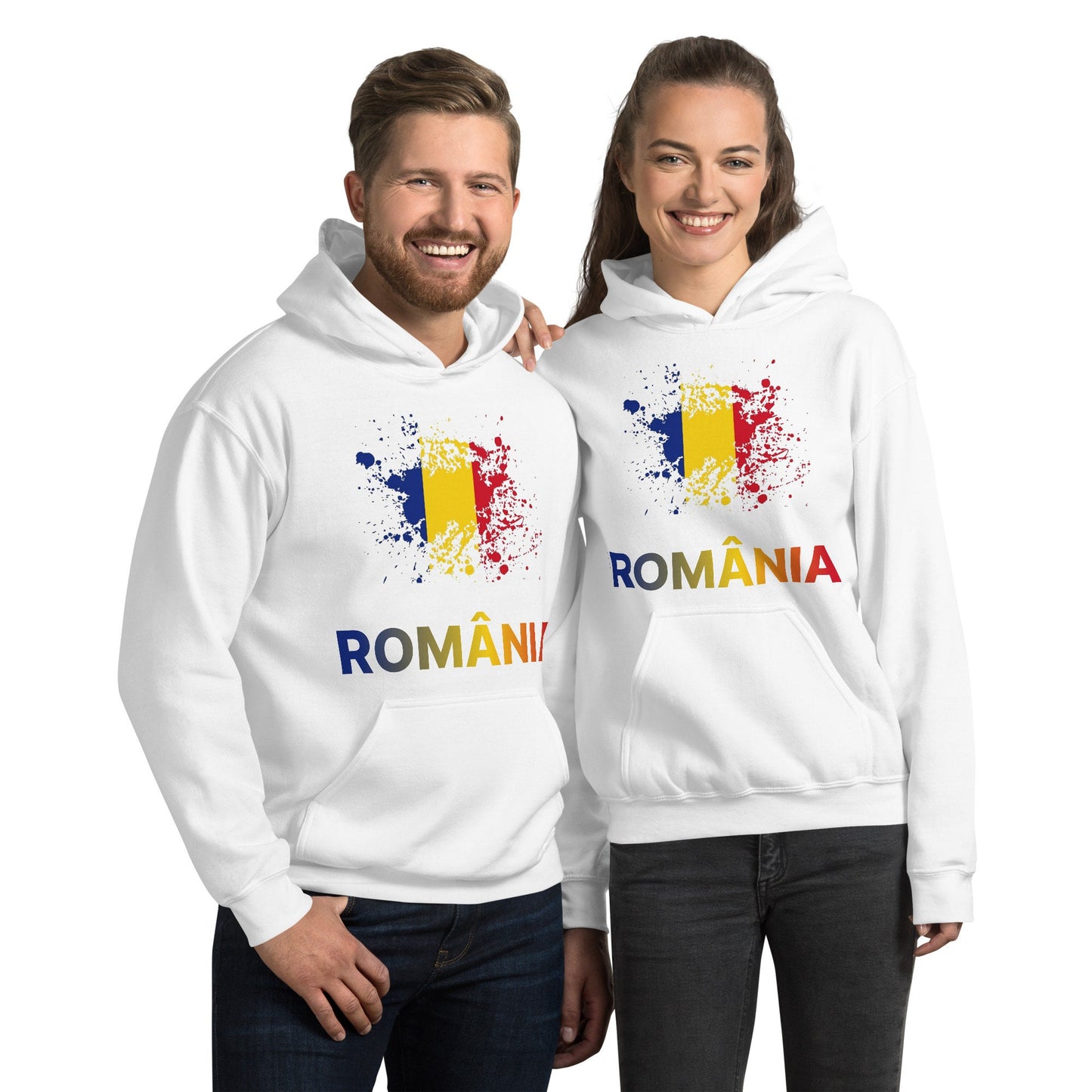 Romanian Flag Hoodie/Unisex/Romania Souvenir Gift/Birthday Present/Gifts For Her/Gifts For Him/Thank You/National Day