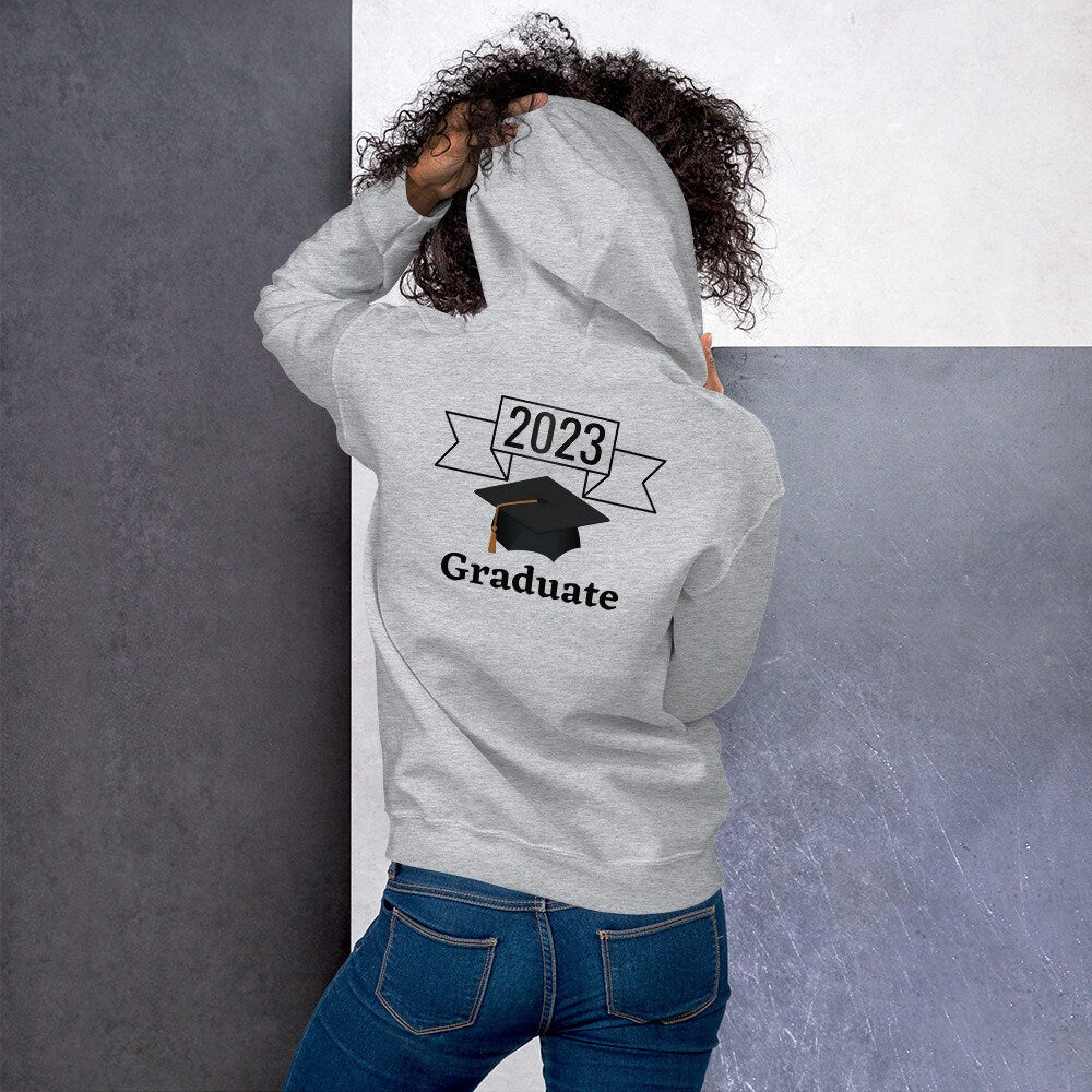 2023 Graduate Hoodie/Class Of 2023/Unisex/Graduation Day/Graduation Gift/Birthday Present/Celebrate/Congratulations Present