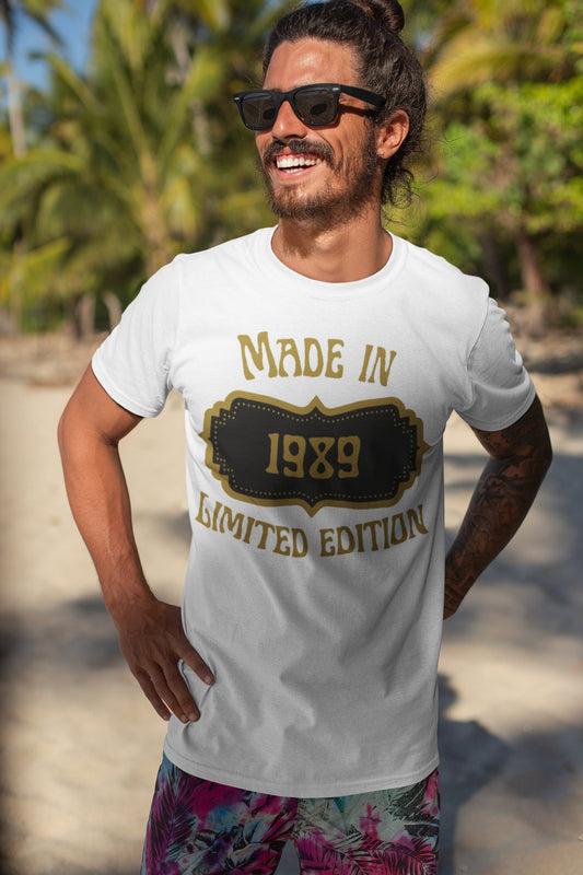 Limited Edition 1989 Unisex T-Shirt/34th Birthday Present/Personalized T-shirt/Birthday Gift Idea/Customized Year T-shirt/Party