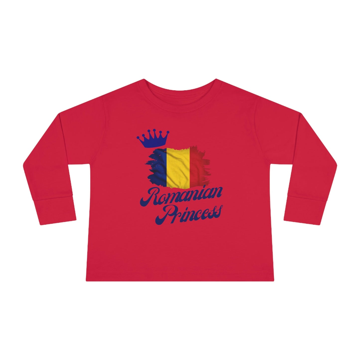 Romanian Girl Long Sleeve T-shirt/Romanian Kids/Romania Flag Souvenir Shirt/Toddler Outfit/Birthday Present/Gifts For Romanians