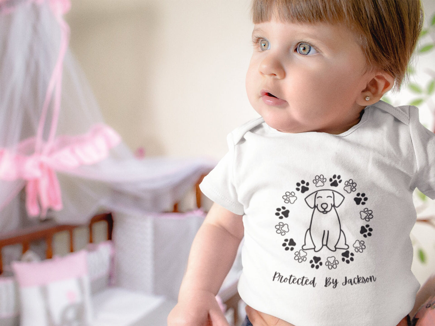 Personalized Dog Baby Onsie/Dog Lovers/Baby Clothing/Baby Shower Idea/New Mommy Gift/Animal Cute Outfit/Spring Clothing /