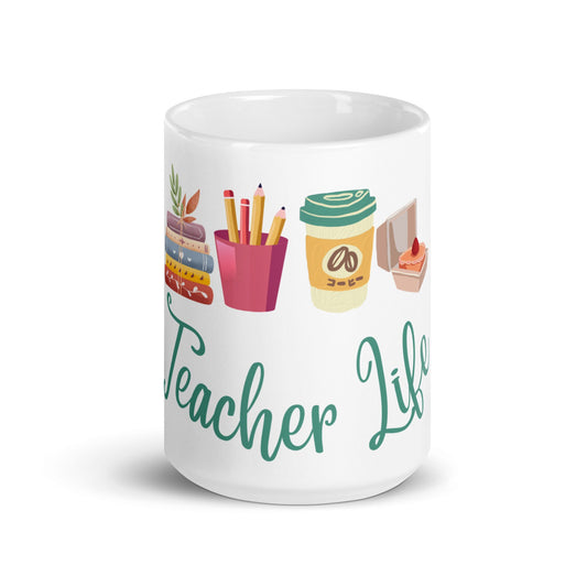 Teacher Life Customized Glossy Mug