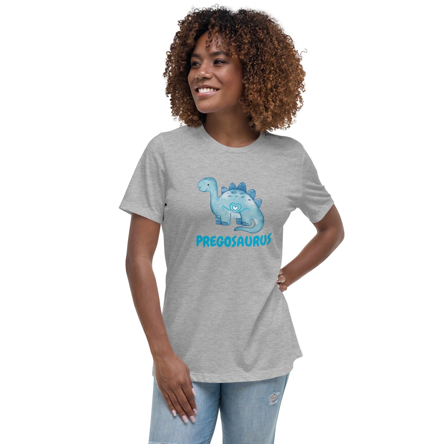 Pregnant Mama Dinosaur Customized T-shirt