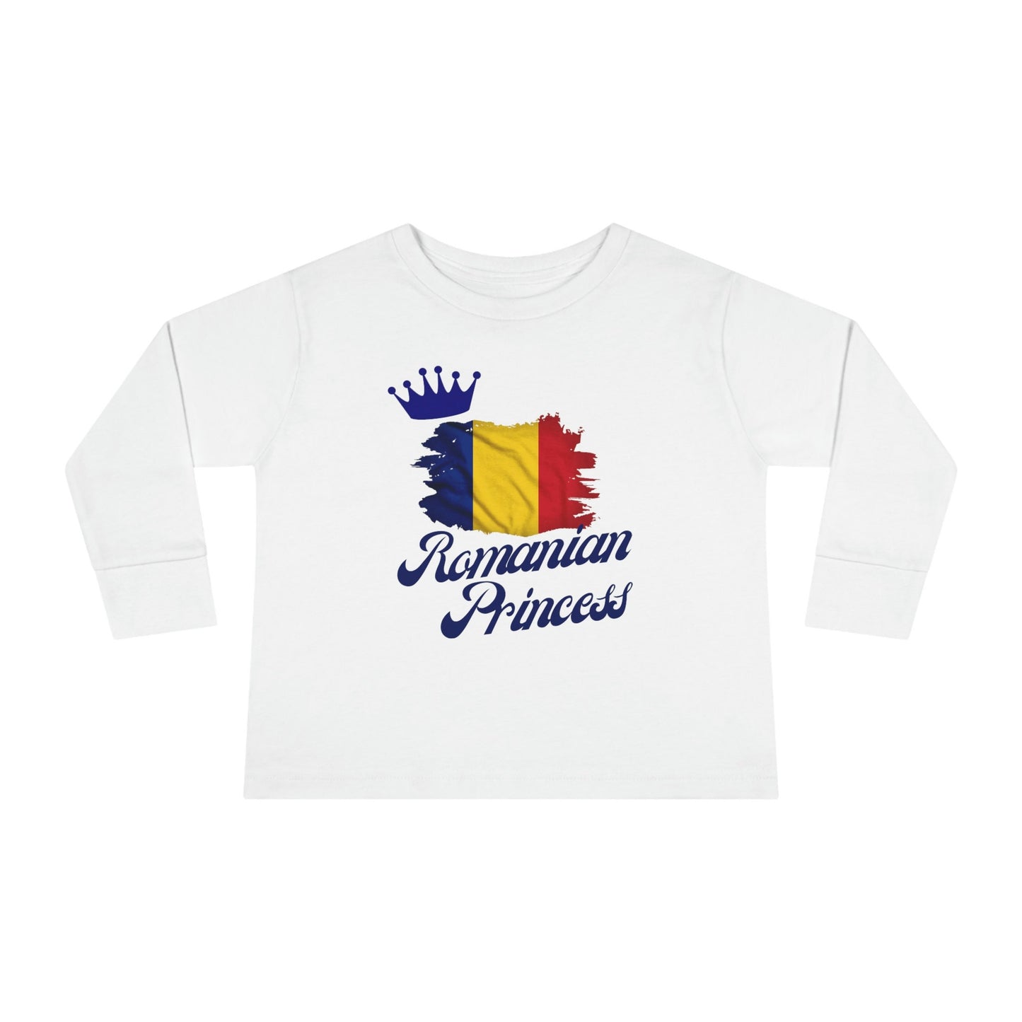 Romanian Girl Long Sleeve T-shirt/Romanian Kids/Romania Flag Souvenir Shirt/Toddler Outfit/Birthday Present/Gifts For Romanians