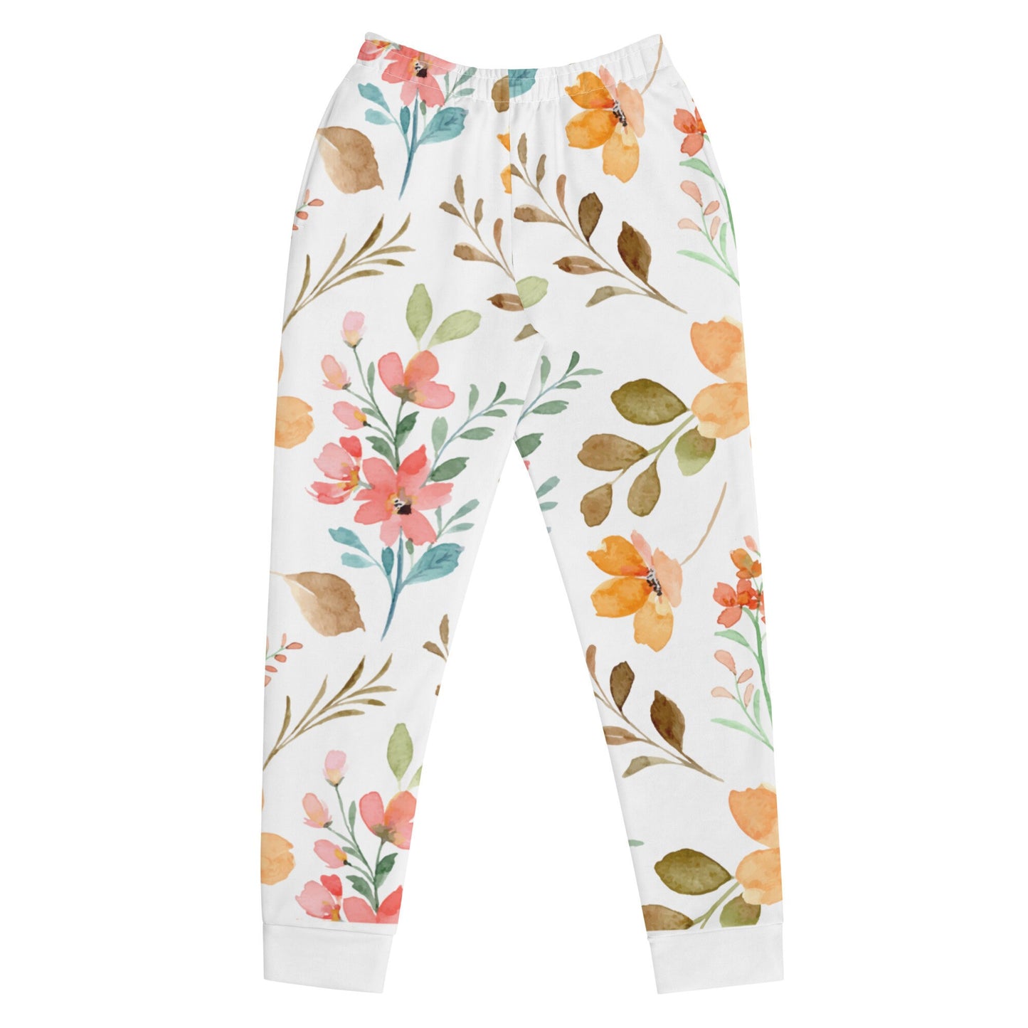 Flower Women's Joggers/Trending Now/Flower Customized Pants/Birthday Present/Gift Ideas For Her/Flower Lovers/Best Friend Gift