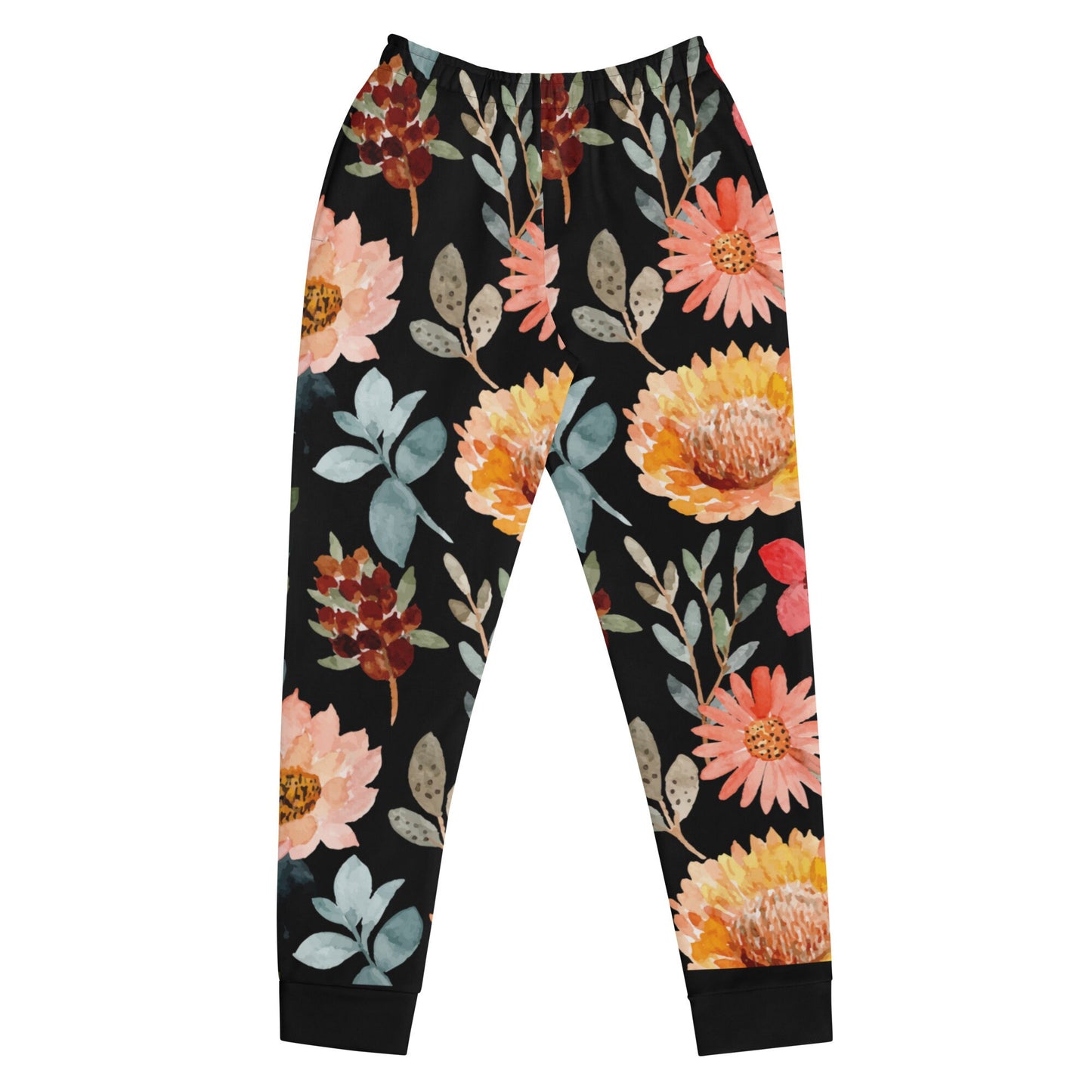 Flower Power Women's Joggers/Trending Now/Flower Customized Pants/Birthday Present/Sister Gift Idea/Flower Lovers/Clothing