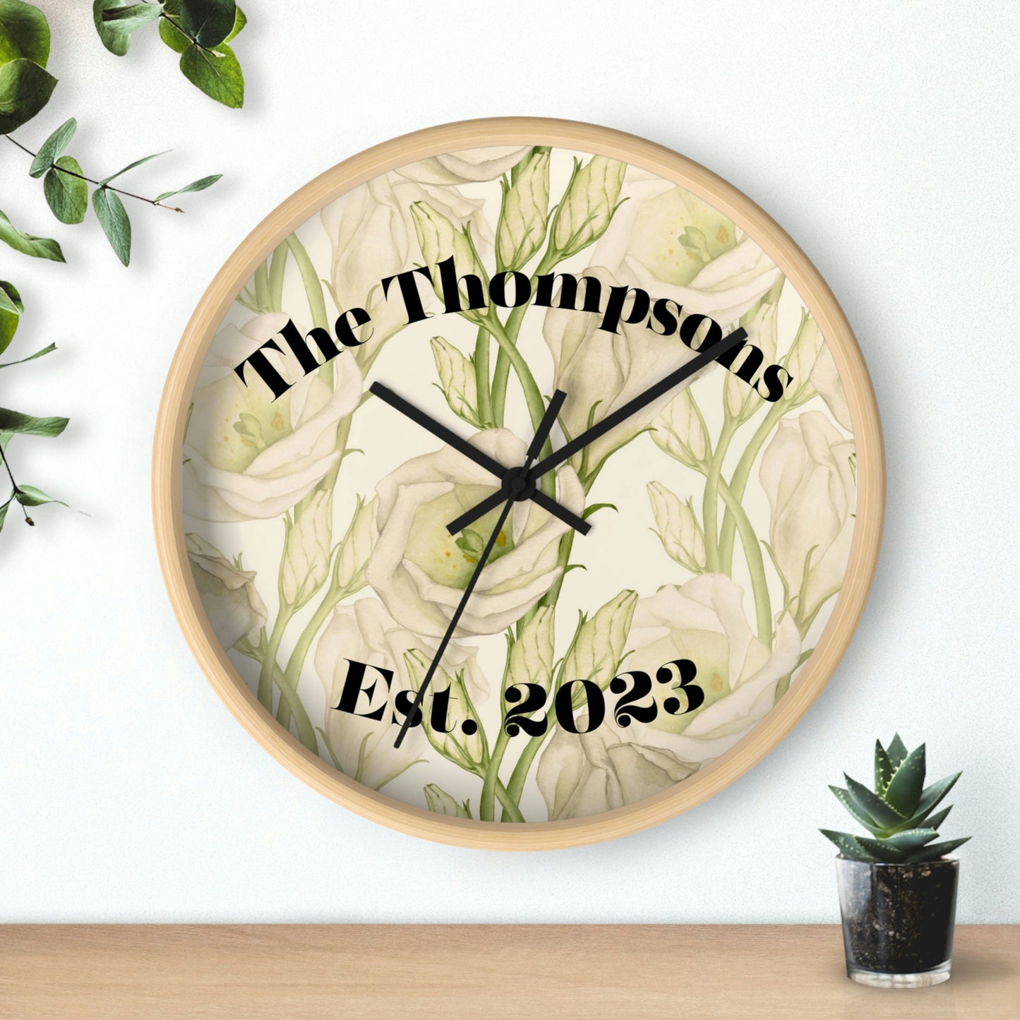 Personalized Wall Clock/Customized Name Clock/Personalized Wedding Present/Customized Wedding Gift Idea/Trending Now/New House