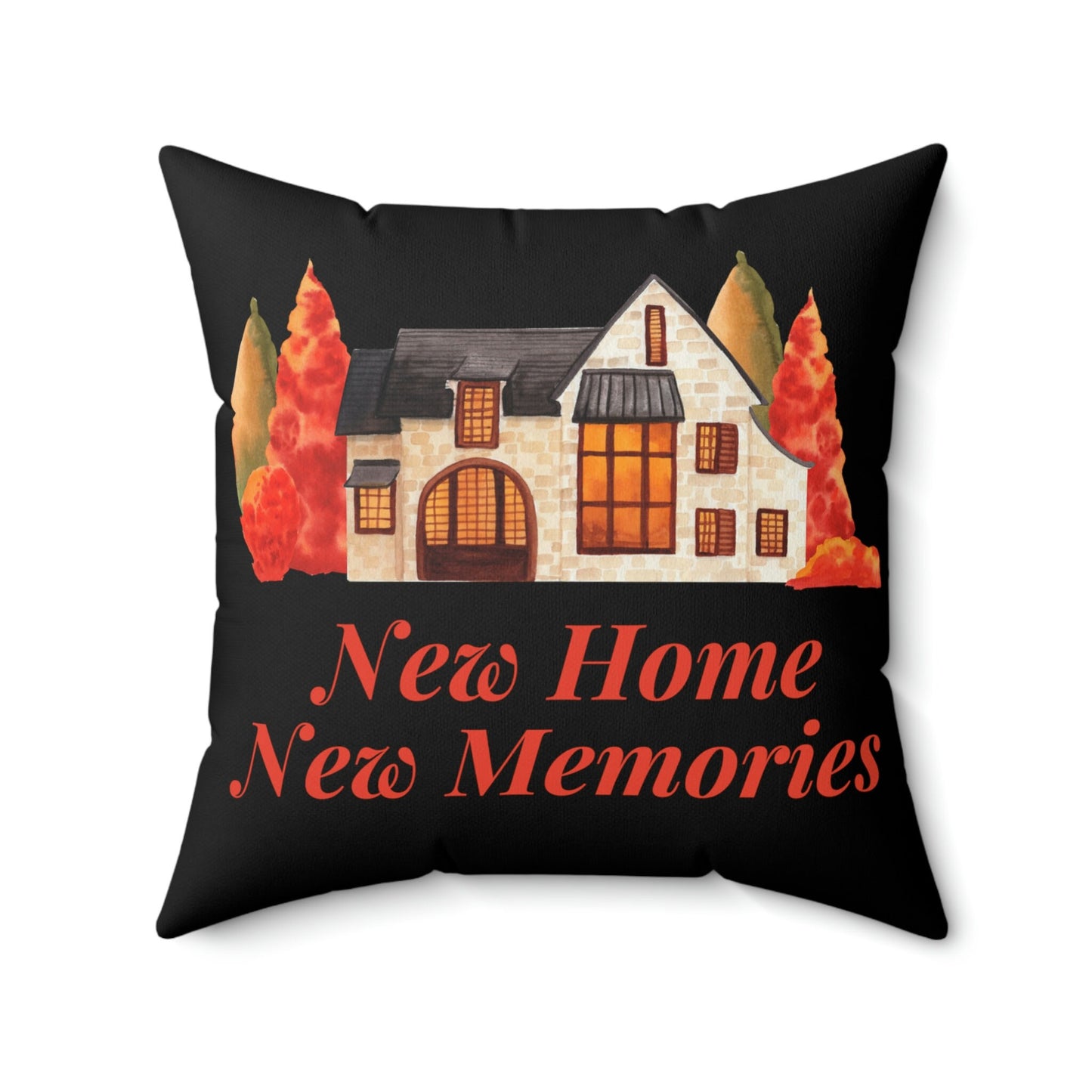 New Home Owner Customized Gift/Spun Polyester Square Pillow/Housewarming Present Idea/Gift From Realtor/Wedding Gift Idea/Birthday