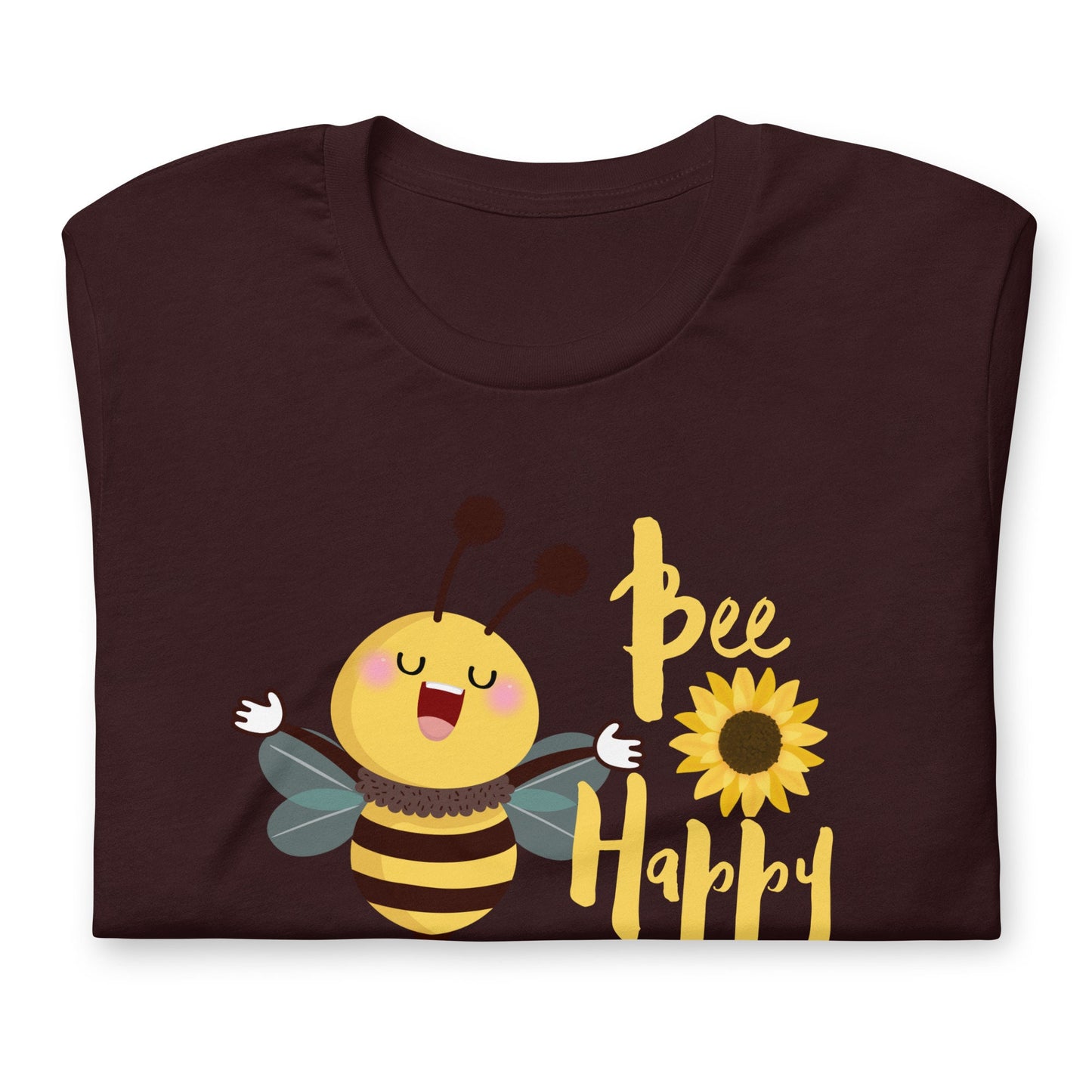 Bee Happy Unisex T-shirt/Baby Shower Bee Theme Outfit Idea/Trending Now/Happy Birthday Present/Mommy To Be/Thank You Gift/Custom