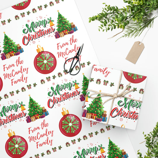 Customized Christmas Wrapping Paper/Supplies For Personalized Gift Wrapping/Trending Now/Custom Message Present Wrap/Decoration Gift