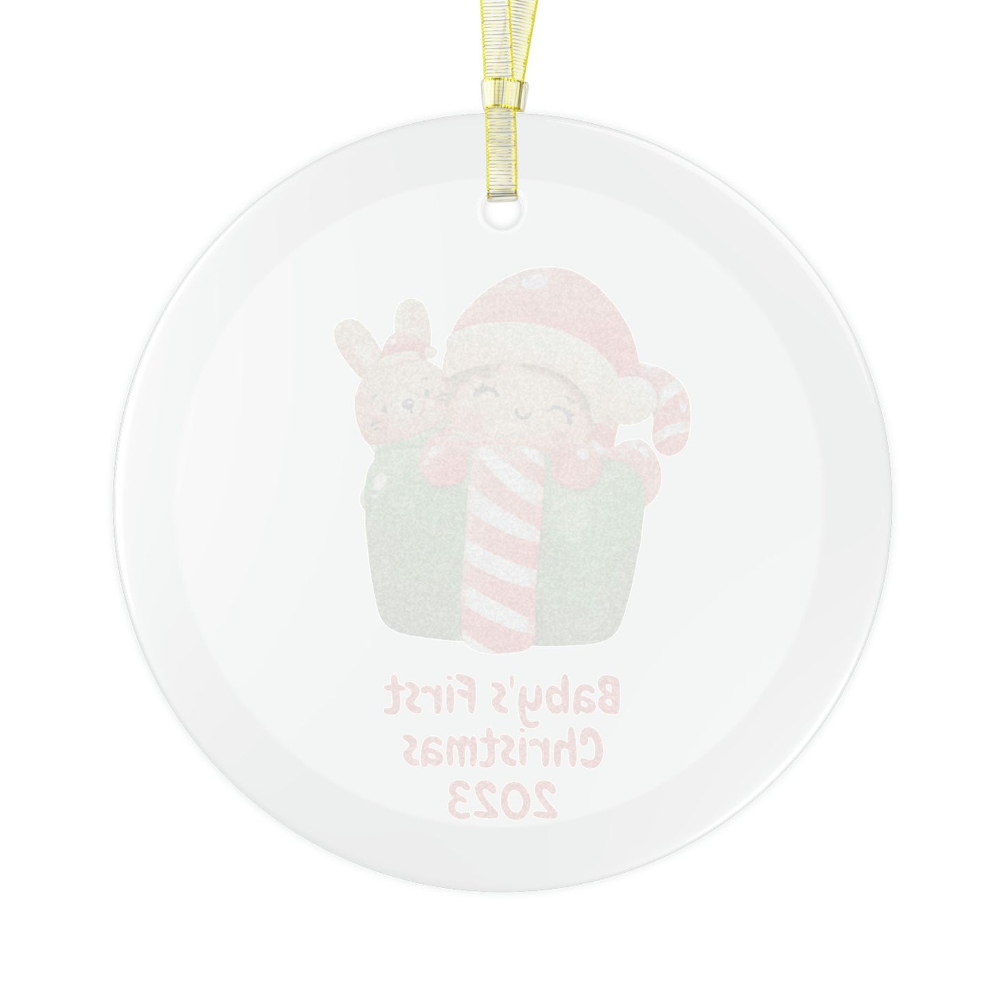 Baby's First Christmas Ornament/Personalized Glass Ornament/Baby Shower Gift Idea/Christmas Stocking/New Mommy Gift/Trending Now