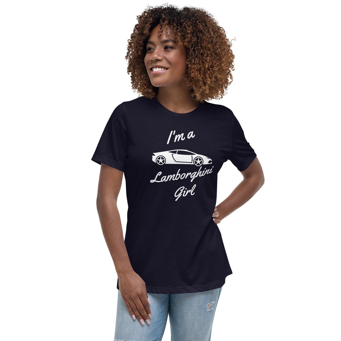 Lamborghini Girl Personalized T-shirt/Trending Now/Lamborghini Fan/Personalized Present Idea/Custom New Car Gift/Birthday Gift