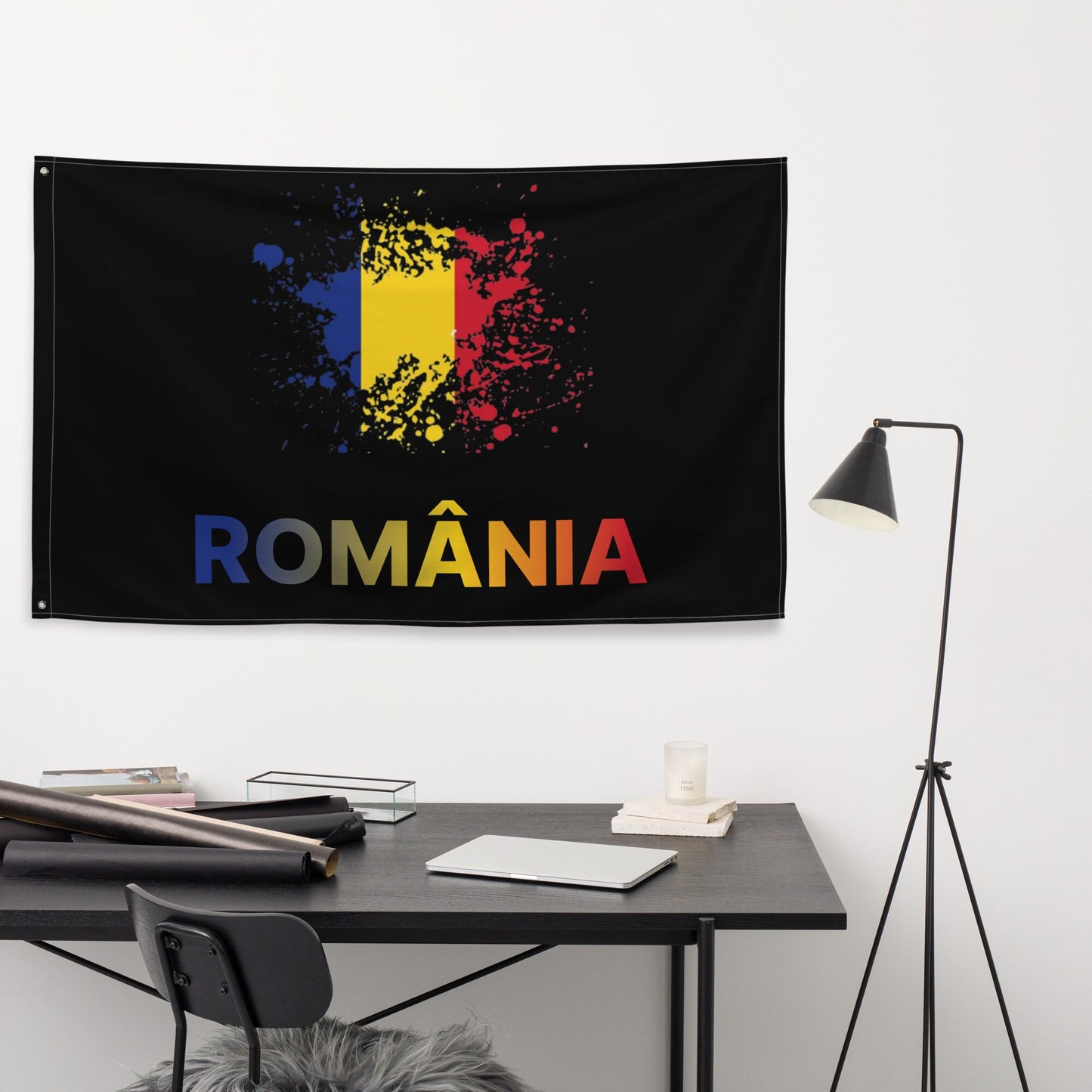 Romanian Flag Wall Decor/Trending Now/Customized Romania Souvenir Gift/Romanian Birthday Personalized Present/Proud Romanian Flag