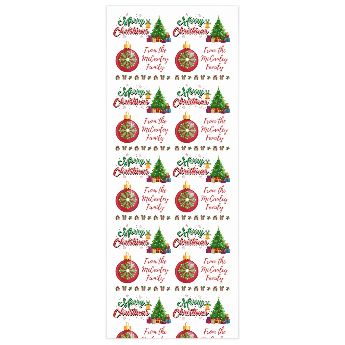 Customized Christmas Wrapping Paper/Supplies For Personalized Gift Wrapping/Trending Now/Custom Message Present Wrap/Decoration Gift