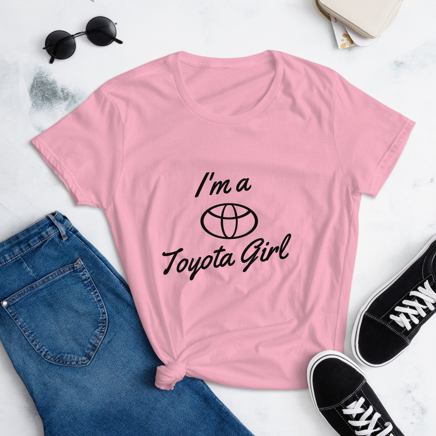 Toyota Girl Customized T-shirt/Personalized Toyota Gift/Birthday Present/Trending Now/Custom Toyota T-shirt/Funny Gift/Car Fan